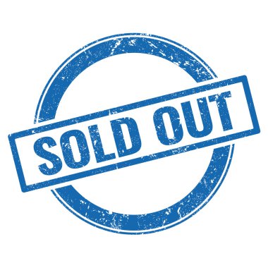 Satılmış mavi kirli damga.