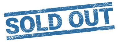 Satılmış mavi kirli damga.