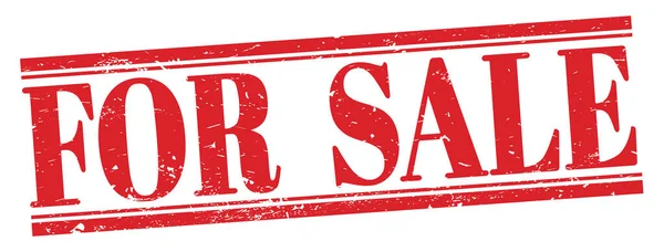 Prodej Červené Grungy Obdélníkové Razítko — Stock fotografie