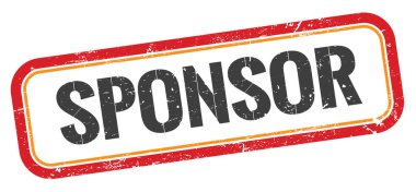 SPONSOR kırmızı siyah damga.