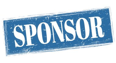 SPONSOR mavi dikdörtgen damgası.