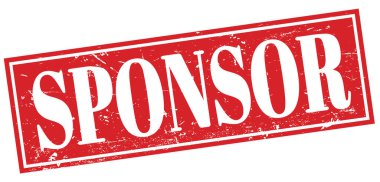 SPONSOR kırmızı dikdörtgen damgası.