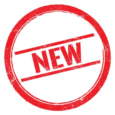 YENİ kırmızı yuvarlak kirli damga.