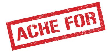 Kırmızı grungy dikdörtgen damga işareti için ACHE.