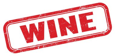 Şarap kırmızısı, grungy dikdörtgen pul işareti.