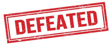 Yenilmiş kırmızı, kirli dikdörtgen mühür işareti.