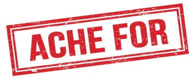 Kırmızı grungy dikdörtgen damga işareti için ACHE.