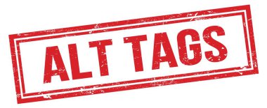 ALT TAGS kırmızı grungy dikdörtgen mühür işareti.