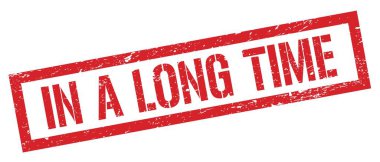 Uzun bir süre kırmızı, grungy dikdörtgen damgalı bir levhada.