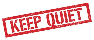 SESSİZ kırmızı grungy dikdörtgen damgası işareti.