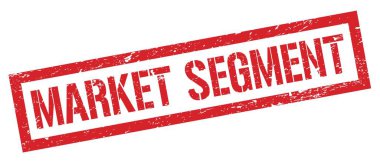 MARKET SEGMENT kırmızı grungy dikdörtgen damgası işareti.