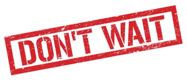 Kırmızı çirkin dikdörtgen damga işaretini bekleme..