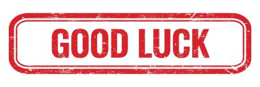 İyi şanslar kırmızı çirkin dikdörtgen damga işareti.