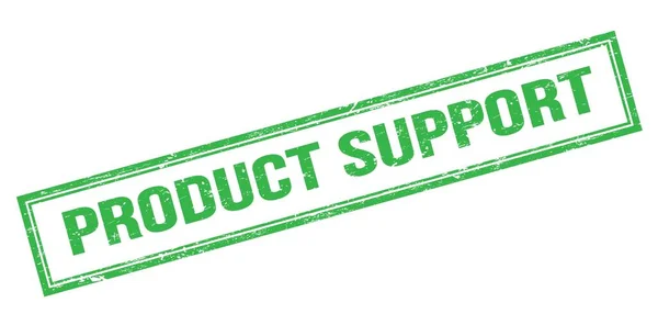 Product Support Green Grungy Rectangle Stamp Sign — Stock Photo, Image