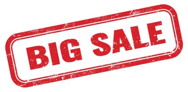 BIG Satış kırmızı grungy dikdörtgen mühür işareti.