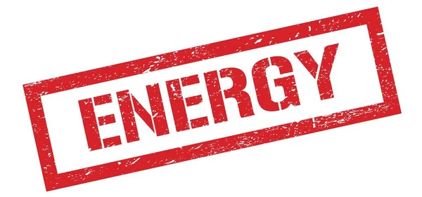 Energy Rot Grungy Rechteck Stempel Zeichen — Stockfoto