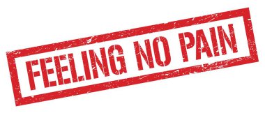 Ağrı yok, kırmızı, grungy, dikdörtgen damga işareti..