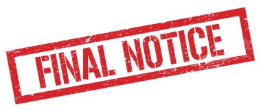 Son olarak kırmızı grungy dikdörtgen damga işareti.