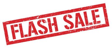 FLASH Satışı Kırmızı grungy dikdörtgen mühür işareti.