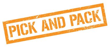 Turuncu çirkin dikdörtgen pul damgasını topla ve paketle.