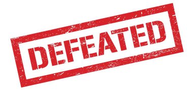 Yenilmiş kırmızı, kirli dikdörtgen mühür işareti.