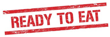 Kırmızı grungy line damgası yemeye hazır..