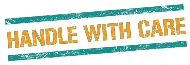 Mavi turuncu grungy çizgileri damgalı dikkat metniyle başa çık.