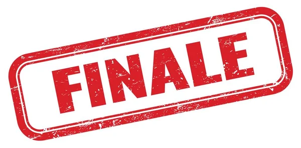 FINALE kırmızı grungy dikdörtgen mühür işareti.