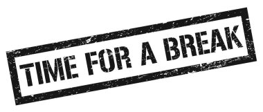 Kırık, kirli, dikdörtgen damga işareti zamanı..