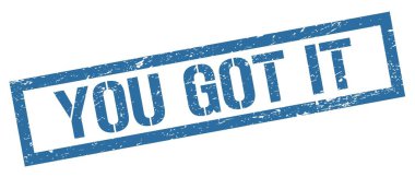 Mavimsi dikdörtgen damga işareti var..