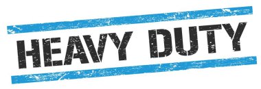 Siyah mavi grungy satır işareti üzerinde HEAVY görev metni.