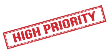 Yüksek Özellik Kırmızı Pis Dikdörtgen Mühür İşareti.