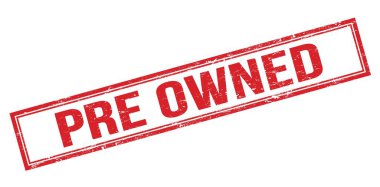 PRE Kırmızı grungy dikdörtgen mühür işareti.