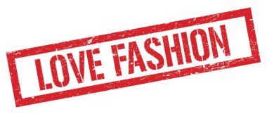 FASHION Kırmızı Pis Dikdörtgen Damga İşareti.