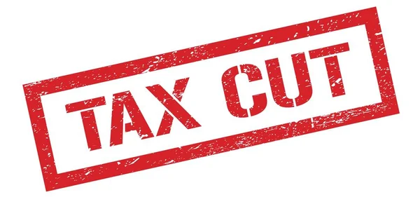Tax Cut Signo Sello Rectángulo Grueso Rojo —  Fotos de Stock