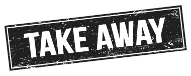 Siyah grungy dikdörtgen damga işareti üzerinde Uzaklaş metni.