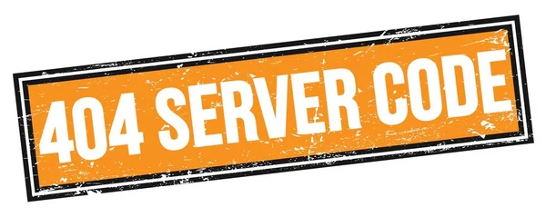 404 Server Code Text Orange Black Grungy Rectangle Stamp Sign — 스톡 사진