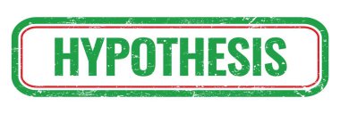 HYPOTHESIS yeşil grungy dikdörtgen mühür işareti.