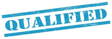 Mavi grungy dikdörtgen damgalı nitelikli metin.