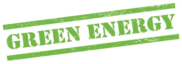 Zelená Energie Text Zeleném Grungy Obdélníkovém Razítku — Stock fotografie