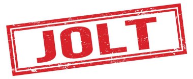 JOLT kırmızı grungy dikdörtgen pul işareti.