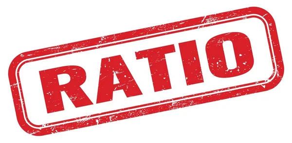 RATIO kırmızı grungy dikdörtgen pul işareti.