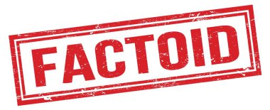 FACTOID kırmızı grungy dikdörtgen mühür işareti.