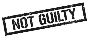 GILTY siyah grungy dikdörtgen pul işareti değil.