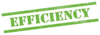 Yeşil grungy dikdörtgen damgalı EFFICIENCY metin.