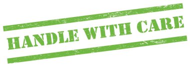 Yeşil grungy dikdörtgen damgalı özen metni ile başa çık.