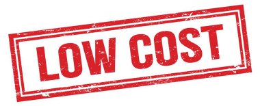 Düşük maliyetli kırmızı çirkin dikdörtgen damga işareti.