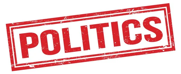 政治红褐色长方形邮票标志 — 图库照片