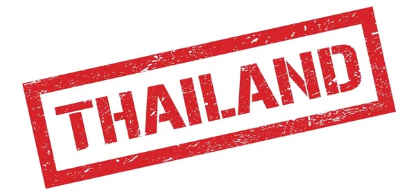 Thailand Rot Grungy Rechteck Stempelschild — Stockfoto