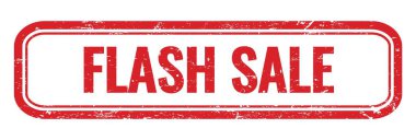 FLASH Satışı Kırmızı grungy dikdörtgen mühür işareti.